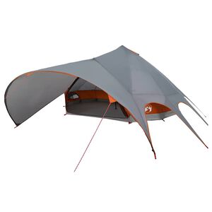 vidaXL Namiot tipi dla 9 os&oacute;b Szary i pomarańczowy 502 x 502 x 297 cm