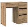 vidaXL Biurko Dąb rzemieślniczy Drewno inżynieryjne 90 x 37.5 x 75 cm