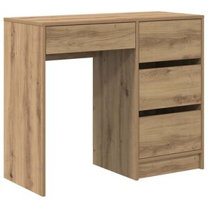 vidaXL Biurko Dąb rzemieślniczy Drewno inżynieryjne 90 x 37.5 x 75 cm