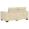 vidaXL Sofa 2-osobowa kremowa 160x77x82 cm Tkanina