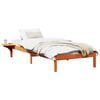 vidaXL Ramka ł&oacute;żka Woskowy Brąz 90 x 190 cm Lite drewno sosnowe