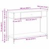 vidaXL Konsola Czarny dąb 100 x 34.5 x 75 cm Materiał drewnopochodny