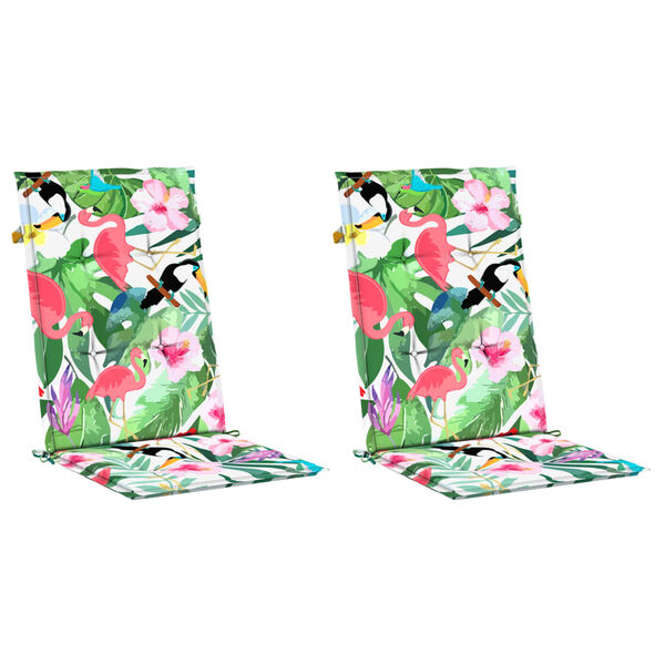 vidaXL Poduszki na krzesła ogrodowe, 2 szt., kolorowe, 120x50x3 cm