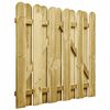 vidaXL Brama ogrodowa 100 x 100 cm Lite drewno sosnowe zielony