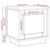 vidaXL Szafka Nocna 2 pcs Dąb rzemieślniczy 44 x 34,5 x 45 cm