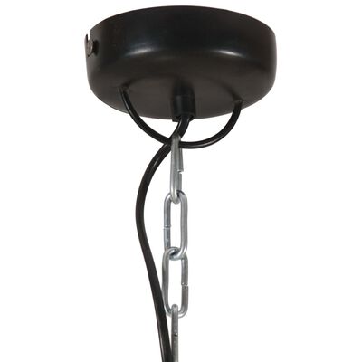 vidaXL Industrialna lampa wisząca, 25 W, czarna, okrągła, 32 cm, E27