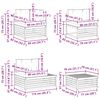 vidaXL Zestaw sof na zewnątrz 7 Sztuka Naturalny i Jasny Szary