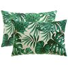 vidaXL Poszewka na poduszkę 2 pcs HEERLEN motyw liści 50 x 80 cm