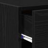 vidaXL Bufet z szufladą Czarny Dąb 50 x 42,5 x 93 cm