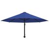 vidaXL Parasol ścienny na metalowym słupku, 300 cm, niebieski