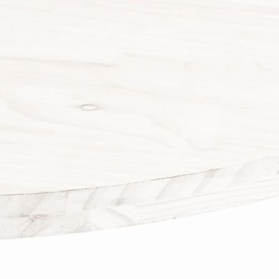 vidaXL Blat stołu, biały, 90x45x2,5 cm, lite drewno sosnowe, owalny