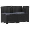 vidaXL Sofa Ogrodowa 2-osobowa z Poduszkami w Wyglądzie Rattanowym