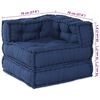 vidaXL Modułowa sofa 3 pcs Indygo tkanina