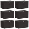 vidaXL Skrzynia do przechowywania 6 pcs antracytowy 60 x 43 x 35 cm