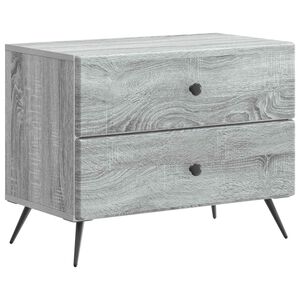 vidaXL Szafka Nocna Szary Sonoma 62 x 34,5 x 47,5 cm