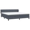 vidaXL Ł&oacute;żko typu Box Spring z materacami Ciemnoszary 180x210 cm