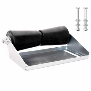 vidaXL Rolki przyczepy do łodzi z uchwytem 30,5 cm Stal ocynkowana