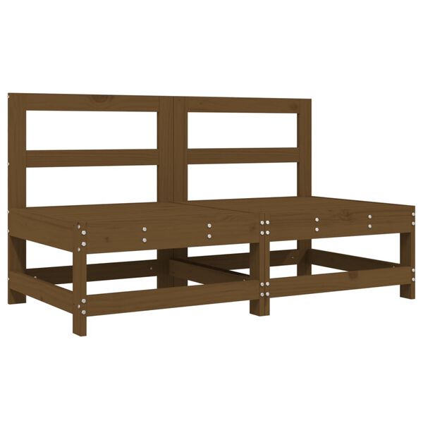 vidaXL 6-cz. zestaw wypoczynkowy do ogrodu, miodowy brąz, sosnowy