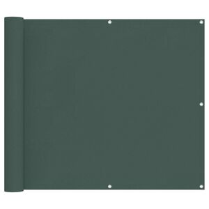 vidaXL Ekran balkonowy Ciemna zieleń 100 x 800 cm Materiał Oxford
