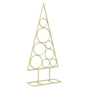vidaXL Metalowa choinka świąteczna KUOPIO 60 cm Stal złoty