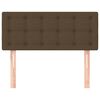 vidaXL Zagłówek do łóżka, ciemnobrązowy, 80x5x78/88 cm, tkanina