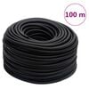 vidaXL Hybrydowy wąż pneumatyczny, czarny, 0,6", 100 m, guma i PVC