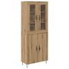 vidaXL Highboard Dąb rzemieślniczy 69,5 x 34 x 180 cm