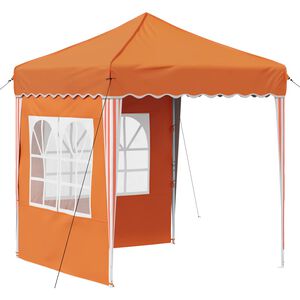 vidaXL Namiot imprezowy rozkładany 195 x 195 x 245 cm pomarańczowy