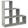 vidaXL Regał przegroda,&nbsp;3 poziomy,&nbsp;szarość betonu, 99x29x99 cm