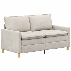 vidaXL Sofa kremowy 156 x 81 x 87,5 cm Poliester
