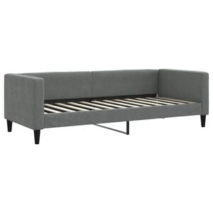 vidaXL Sofa z funkcją spania, ciemnoszara, 80x200 cm, obita tkaniną