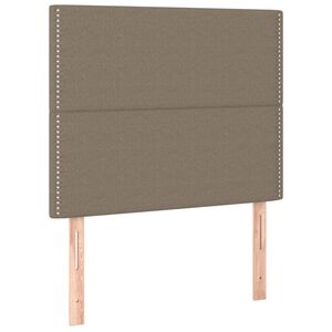 vidaXL Zagł&oacute;wek taupe 90x5x118/128 cm materiał