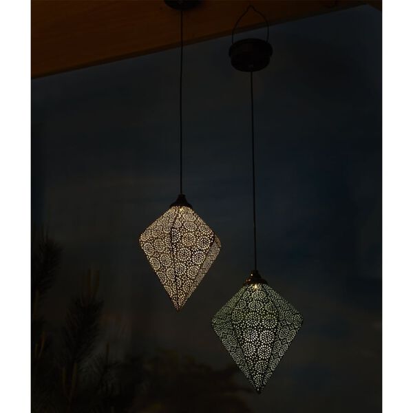 Luxform Ogrodowa lampa solarna Oriental Tyana LED, wisząca, r&oacute;żowa