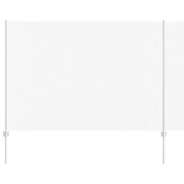 vidaXL Ogrodzenie z słupkiem Srebrny 1,5 x 50 m Stal