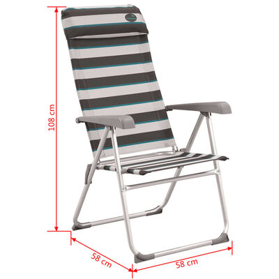 Easy Camp Krzesło turystyczne Capella, szare, 58 x 58 x 108 cm, 420023
