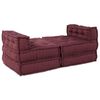 vidaXL Modularna jednostka sofy 4 pcs Bordowy tkanina