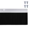 vidaXL Uszczelki z szczotką do drzwi na zatrzask 2 pcs Srebrny 100 cm