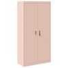 vidaXL Szafka do przechowywania R&oacute;żowy 90 x 40 x 180 cm Stal