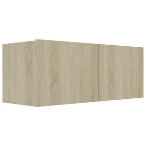 vidaXL Szafka pod TV, dąb sonoma, 80x30x30 cm, materiał drewnopochodny