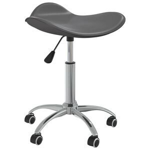 vidaXL Taboret kosmetyczny, szary, sztuczna sk&oacute;ra