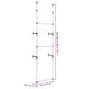 vidaXL System teleskopowych drążków do garderoby, aluminiowy
