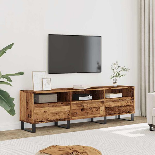 vidaXL Szafka pod TV, stare drewno, 150x30x44,5 cm