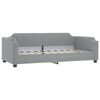 vidaXL Sofa z funkcją spania, jasnoszara, 90x200 cm, obita tkaniną