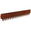 vidaXL Krawężnik do trawnika 10 szt. 103 x 20 cm metal Rdzawy