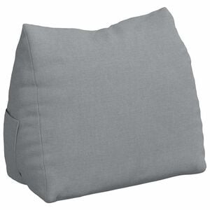 vidaXL Poduszka na plecy Jasnoszary 45 x 20 x 35 cm tkanina