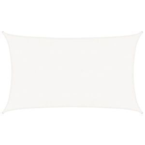 vidaXL Żagiel przeciwsłoneczny, 160 g/m&sup2;, biały, 5x8 m, HDPE