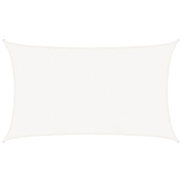 vidaXL Żagiel przeciwsłoneczny, 160 g/m&sup2;, biały, 5x8 m, HDPE