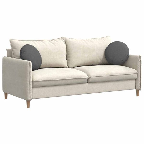 vidaXL Poduszki na siedziska 2 pcs Ciemnoszary Ø40 x 13 cm tkanina