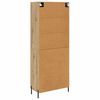vidaXL Highboard 2 pcs Dąb rzemieślniczy Materiał drewnopochodny