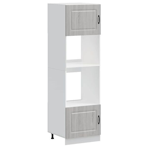 vidaXL Szafki do piekarnika, 2 szt., Kalmar, szary dąb sonoma